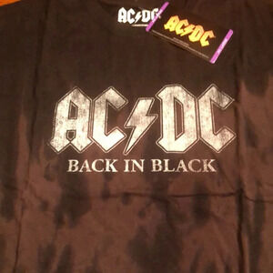 AC/DC Back In Black Band Tee Shirt Vintage